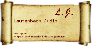 Lautenbach Judit névjegykártya