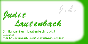 judit lautenbach business card